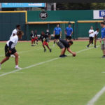 flag football game - boys to men law enforcement day