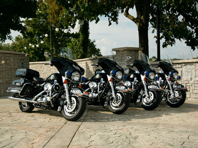 police motorcycles