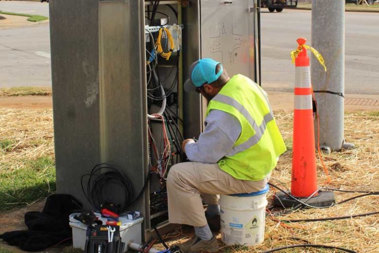 traffic control box work